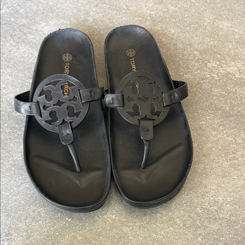 Tory Burch Black Slide Sandals